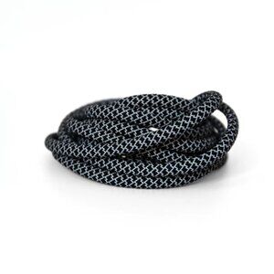 Round KickStrands Laces - Black/White
